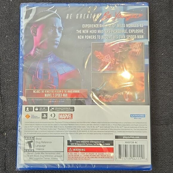 Playstation 5 Spider-Man Ultimate Edition game disk - Picture 2 of 4
